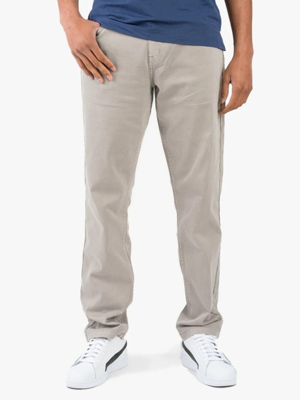Mugsy Jeans Classic Bucks Relaxed Casual Jeans - Khaki